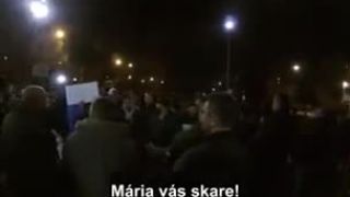Progresívny antimíting proti ĽSNS v Sobranciach