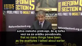 Rowan Atkinson o slobode prejavu v Anglicku
