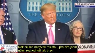 Donald Trump o omezení kvůli koronaviru