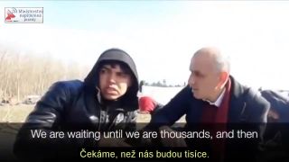 Rozhovory řecké TV s imigranty