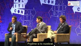 Debata Tuckera Carlsona s progresivcem Cenkem Uygurem o imigraci