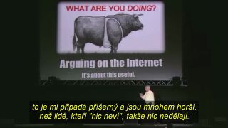 Nič nerobím, pretože nič neviem?Takto si to ospravedlňuješ ajTY?