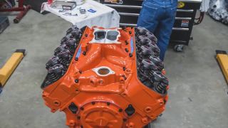 Generálka V8 motora Chevy big block 396 z roku 1969