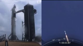 Prvý štart rakety Falcon 9 s ľudskou posádkou