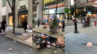 Rabovanie a ničenie vo Philadelphii (USA)