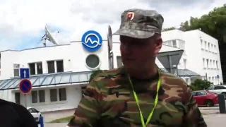 Jirka Černohorský vyjadruje podporu povstalcom pred Markízou