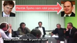 Matovičovi robil program Peňták Śpirko (nahrával KORDA)