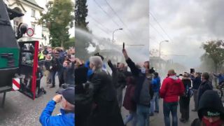 Protest proti vláde Igora Matoviča - zásah policajtov