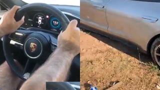 Idiot rozbil Porsche Taycan Turbo S (Ani Alah mu nepomohol)