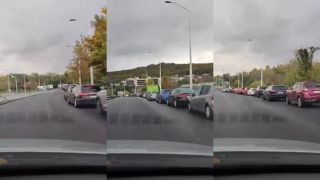 Bratislava hlási kolaps. Obrovské kolóny. Niektoré Drive - Thru 