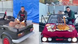 Turecký kuchár Burak Özdemir prerobil Golf GTi na pojazdný gril