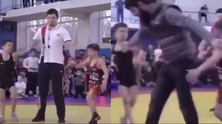 Malý zápasník nenuniesol prehru (Rusko)