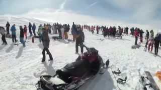 Hrôza na sedačkovej lanovke v Gudauri (Gruzínsko)