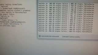 Test pri vysokej teplote: termočlánok typu MAX6675 + K-type te