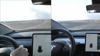 Martin Harich preteky Tesla Model 3 - 500 koní vs Ford Mustang