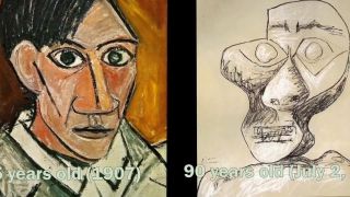 Ako videl sám seba Pablo Picasso (séria autoportrétov)