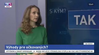Marica Pirošíková (výhody pre očkovaných)