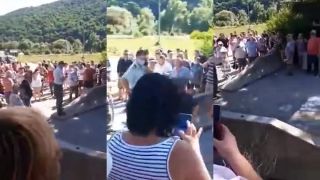 Odstraňovanie betónových záteras na hranici s SK