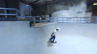 Prehliadka skateparku Bunkeberget umiestneného v bunkri