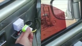 Improvizovaný ovládač elektrického okna na aute