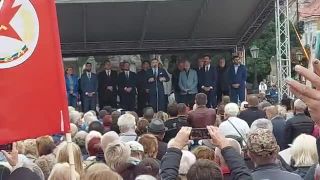 Robert Fico protest v Košiciach 1. 9. 2021.