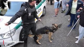 Zostrih z protestu v Košiciach (1.9.2021)