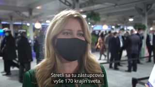 Zuzana Čaputová na klimatickom samite COP26 - úvod (1.11.2021)