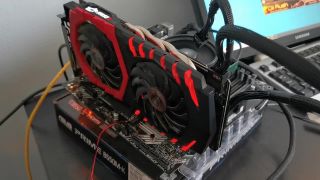 Overclocking MSI Radeon RX580 po 3 rokoch miningu