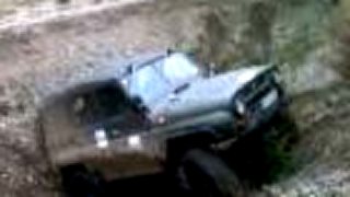 Uaz v štrkovej jame