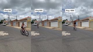 Bicyklovanie pri nízkom a vysokom PINGU