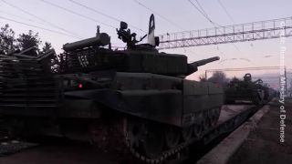 Vojenská technika RF opúšťa Bielorusko (Feb 2022)