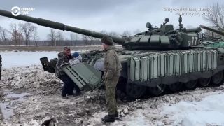 Presun ťažkej vojenskej techniky k rusko-ukrajinskej hranici