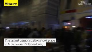 Ruský protivojnový protest (24.2.2022)