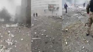 Černigov a civilisti po bombardovaní