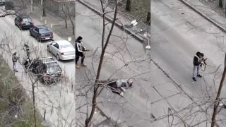 Keď sa zbraň dostane ktomu zlému,(Ukrajina Kyjev)To su ukrajinci