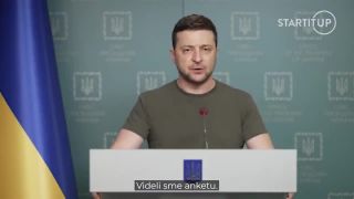 Zelenskyj ďakuje Bratislave za podporu v mierovom proteste