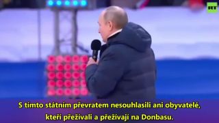 Vladimir Putin v Lužnikách citoval Písmo svaté