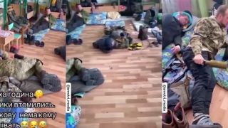 Ukrajinskí vojaci v škôlke