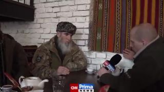 Čečenskí bojovníci na strane Ukrajiny