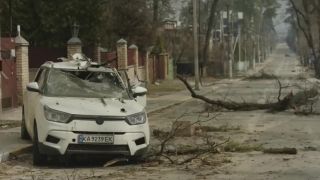 Irpiň pri Kyjeve po oslobodení Ukrajinskou armádou