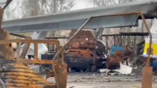 Letisko Hostomel po oslobodení Ukrajinskou armádou