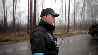 Zničená ruská technika pri Dmitrovke po oslobodení