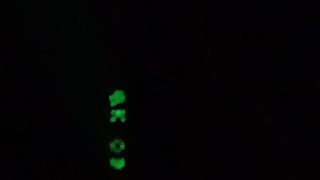 Laserová projekcia na komíne :D
