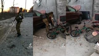 Kadyrovec sa vozí na ukradnutom bicykli