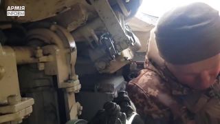Zhabaný tank na trase Gomel-Kyjeva