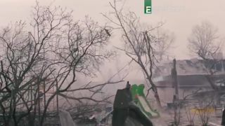 Ruský tank dostal zásah