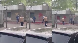 Pomsta na Poľskom veľvyslanectve. Obliatie červenou farbou