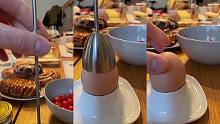Otvárač na varené vajíčko