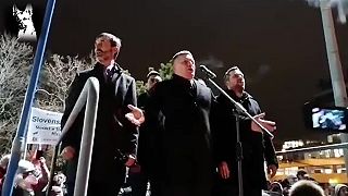 Zostrih z protestu SMERu (26.1.2022)
