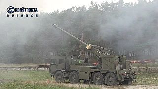 Húfnica Eva, 155 mm, na podvozku Tatra